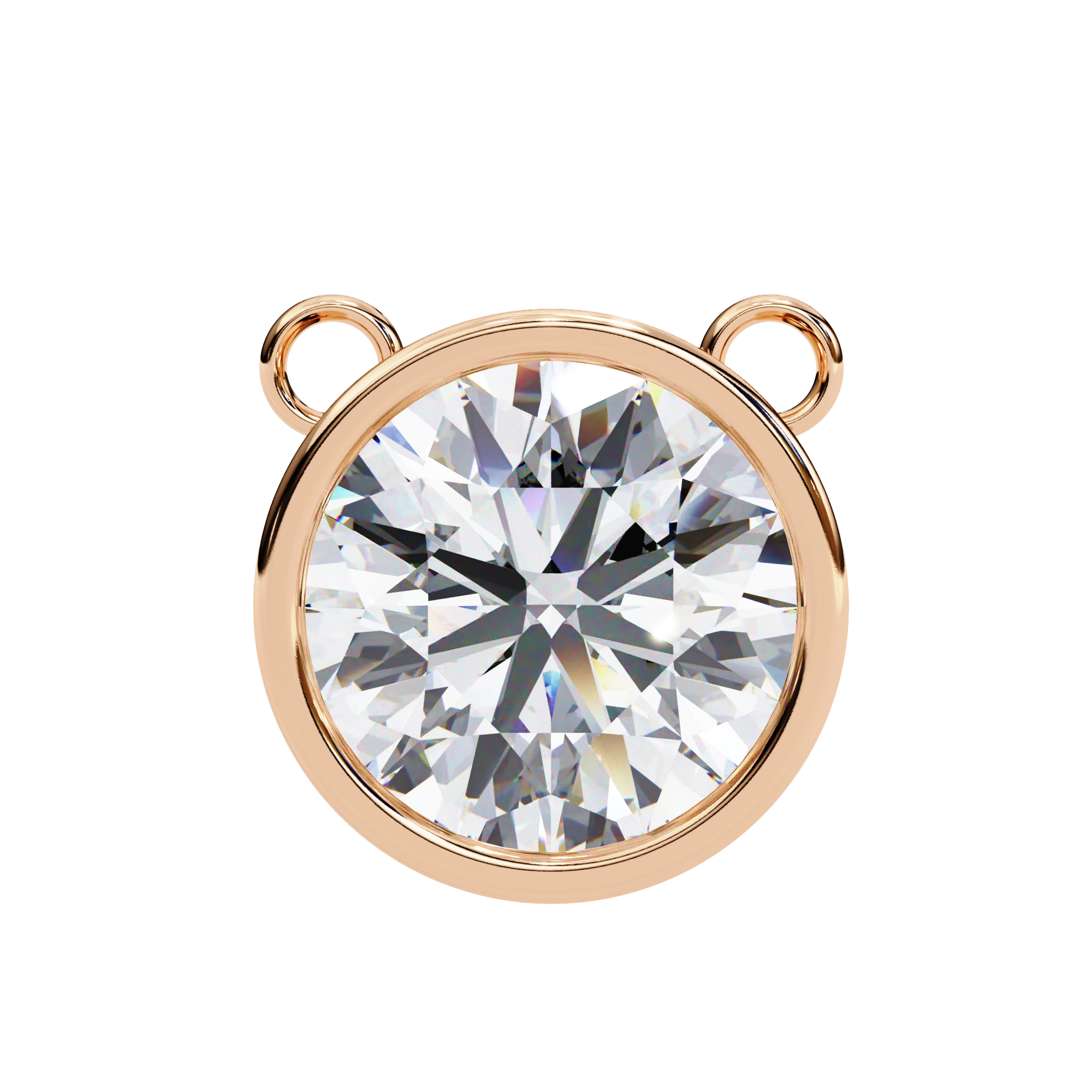 Pavé Square Diamond Pendant