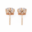 Soleil Pavé Cluster Stud Earrings — 10k–18k Gold
