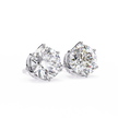 Soleil Pavé Cluster Stud Earrings — 10k–18k Gold