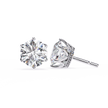 Soleil Pavé Cluster Stud Earrings — 10k–18k Gold