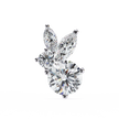 Cartouche Oval Halo Diamond Stud Earrings — 10k–18k Gold