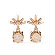 Éternel Pavé Round Diamond Stud Earrings — 10k–18k Gold