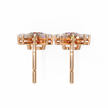 Éternel Pavé Round Diamond Stud Earrings — 10k–18k Gold