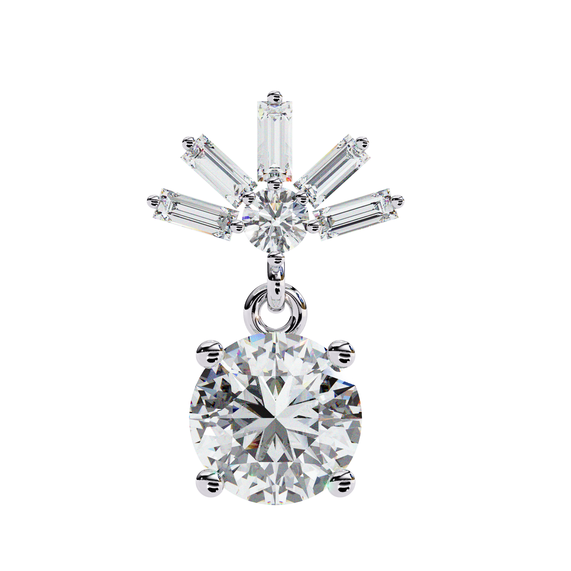 Éternel Pavé Round Diamond Stud Earrings — 10k–18k Gold