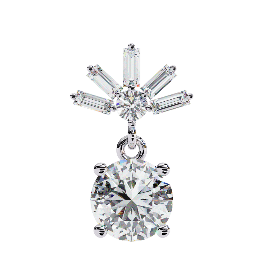 Éternel Pavé Round Diamond Stud Earrings — 10k–18k Gold
