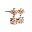Éternel Pavé Round Diamond Stud Earrings — 10k–18k Gold