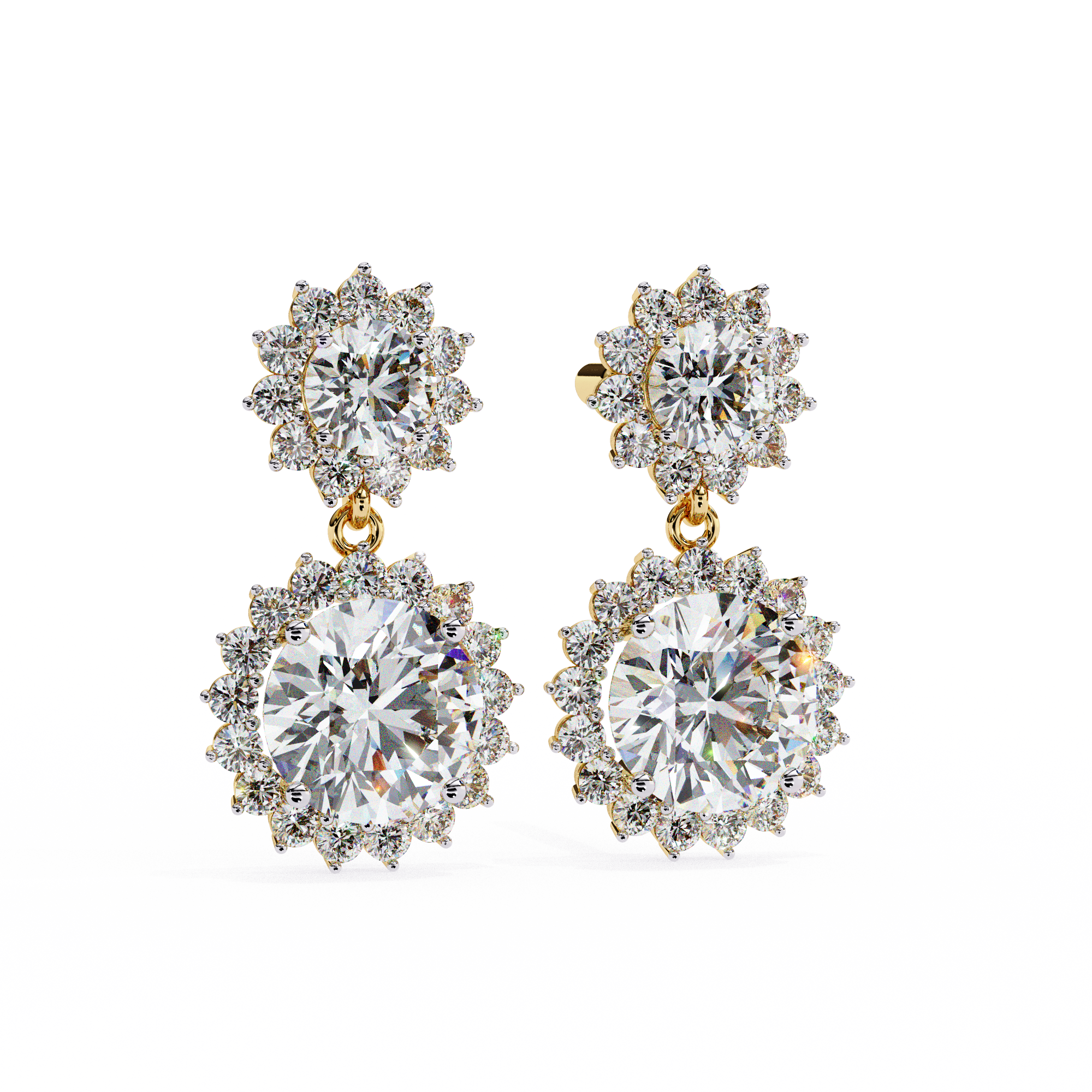 Parure Classic Diamond Stud Earrings — 10k–18k Gold