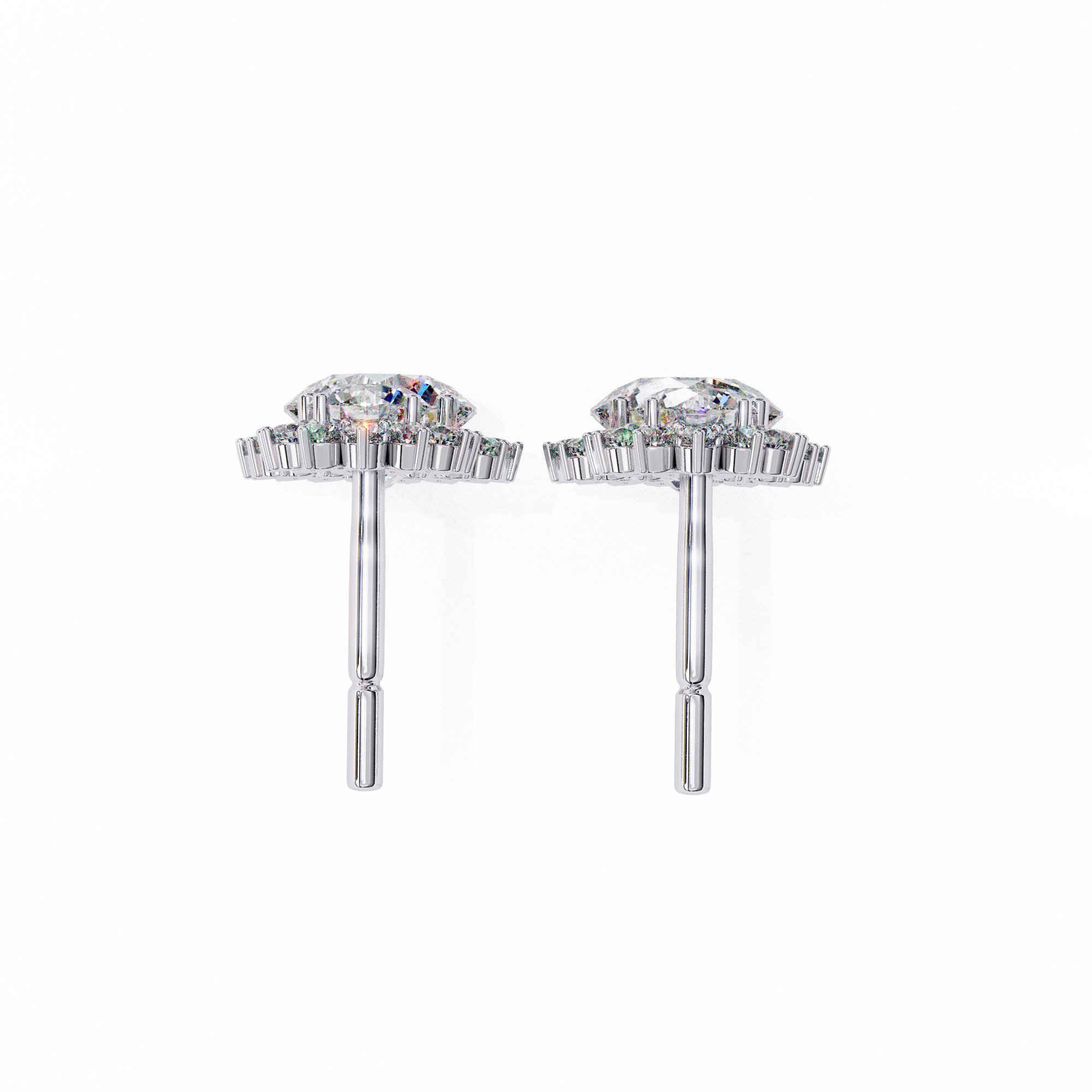 Parure Classic Diamond Stud Earrings — 10k–18k Gold