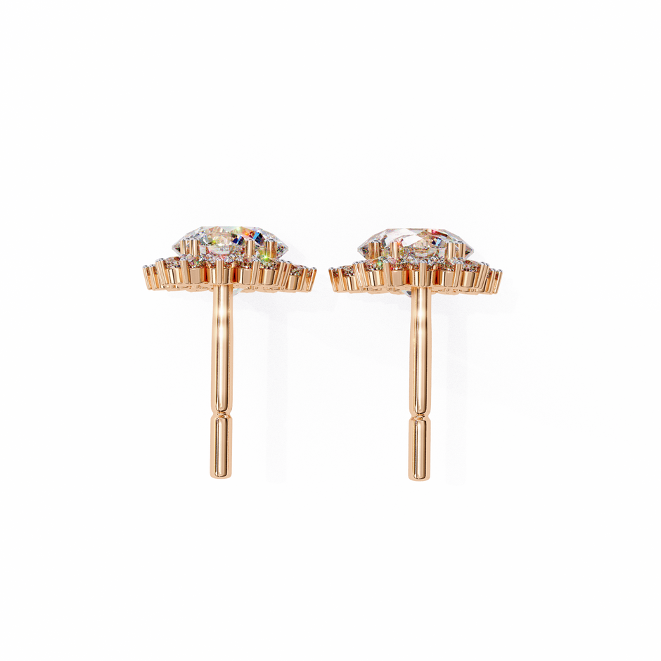 Parure Classic Diamond Stud Earrings — 10k–18k Gold