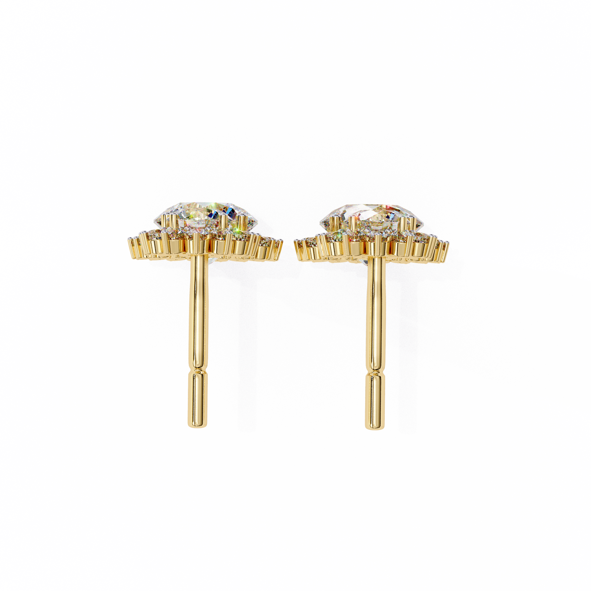 Parure Classic Diamond Stud Earrings — 10k–18k Gold