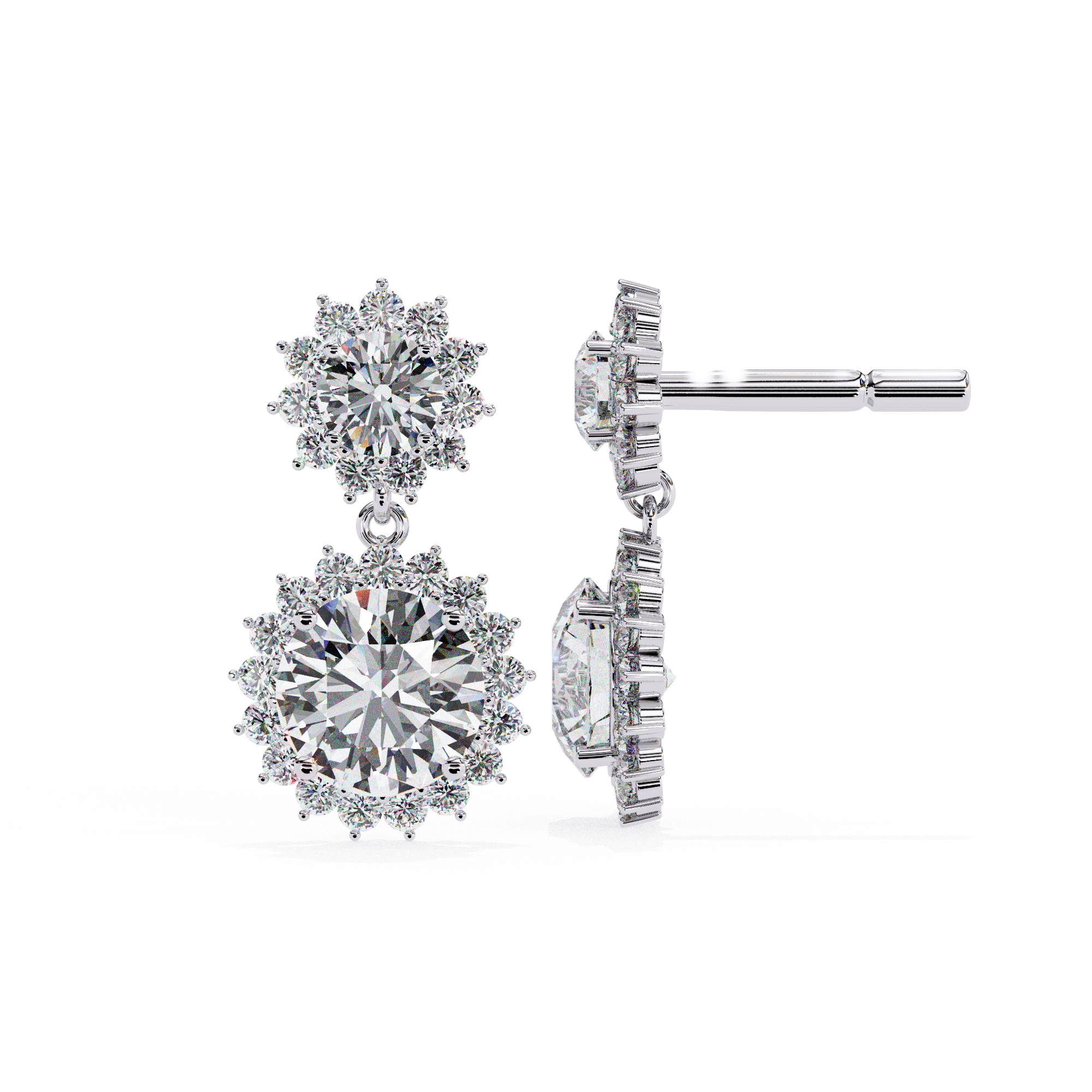 Parure Classic Diamond Stud Earrings — 10k–18k Gold