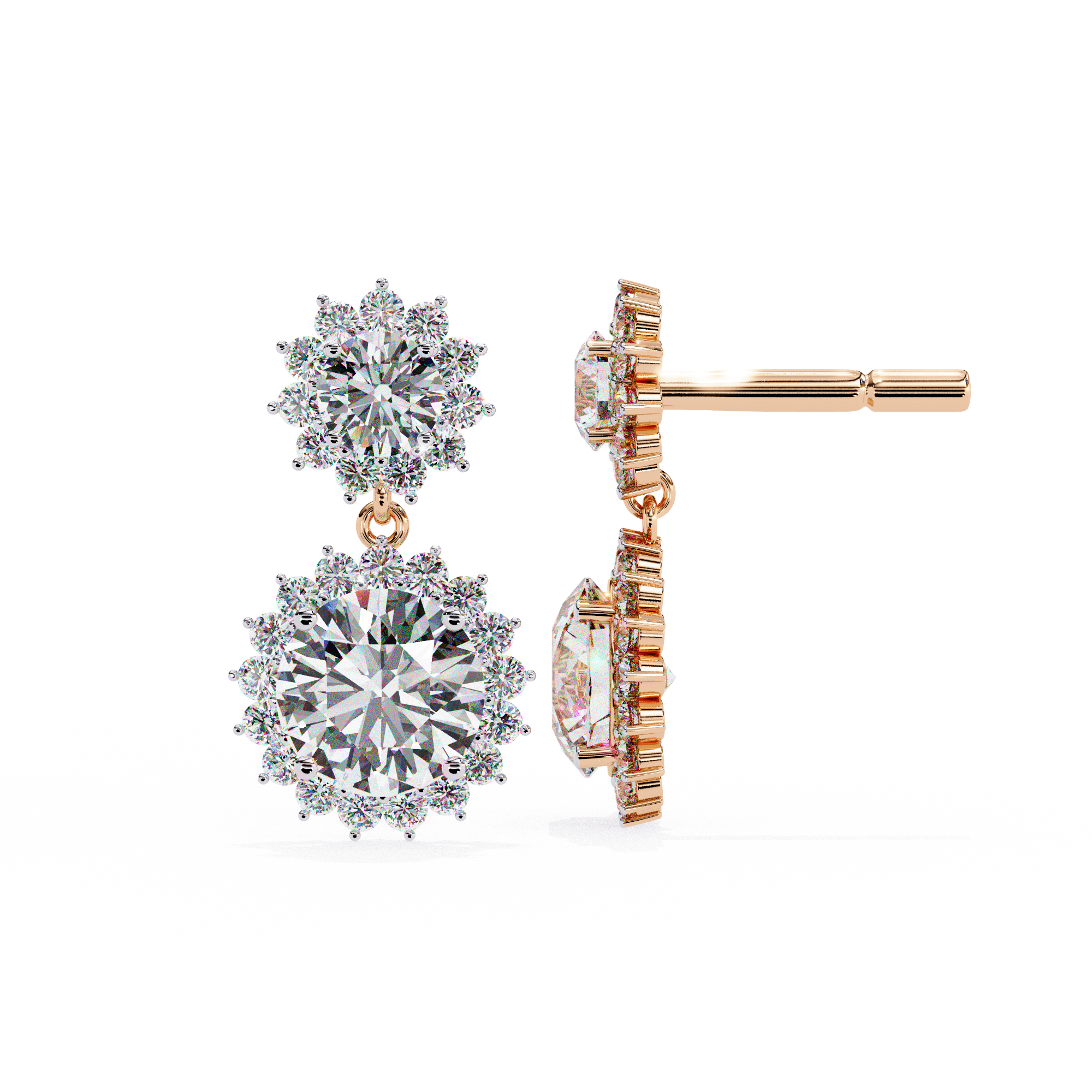 Parure Classic Diamond Stud Earrings — 10k–18k Gold