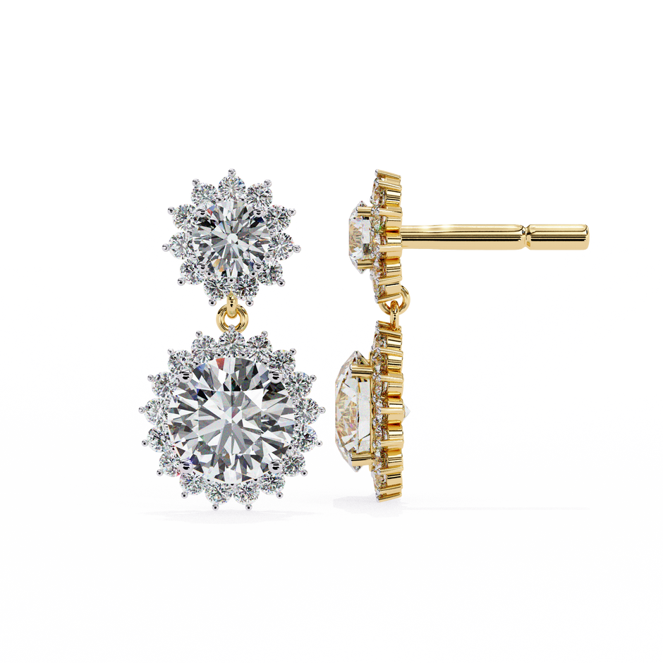 Parure Classic Diamond Stud Earrings — 10k–18k Gold
