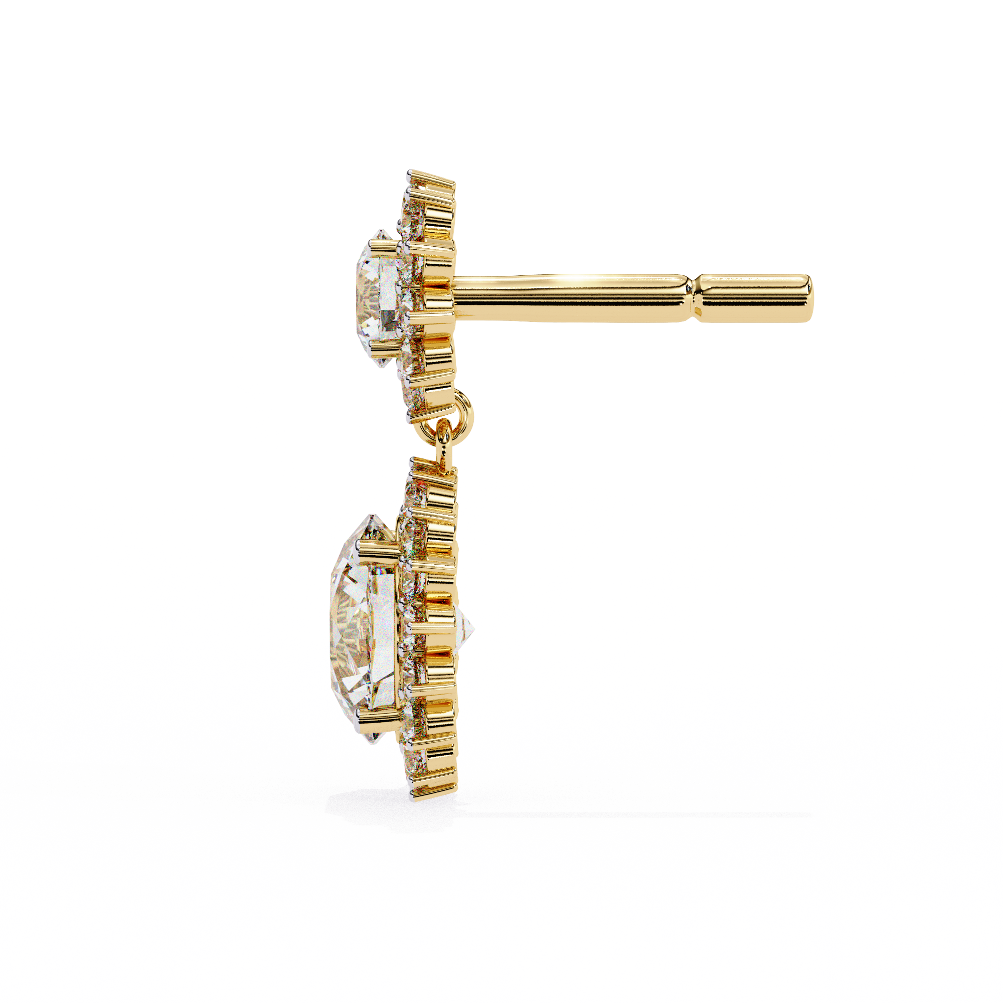 Parure Classic Diamond Stud Earrings — 10k–18k Gold
