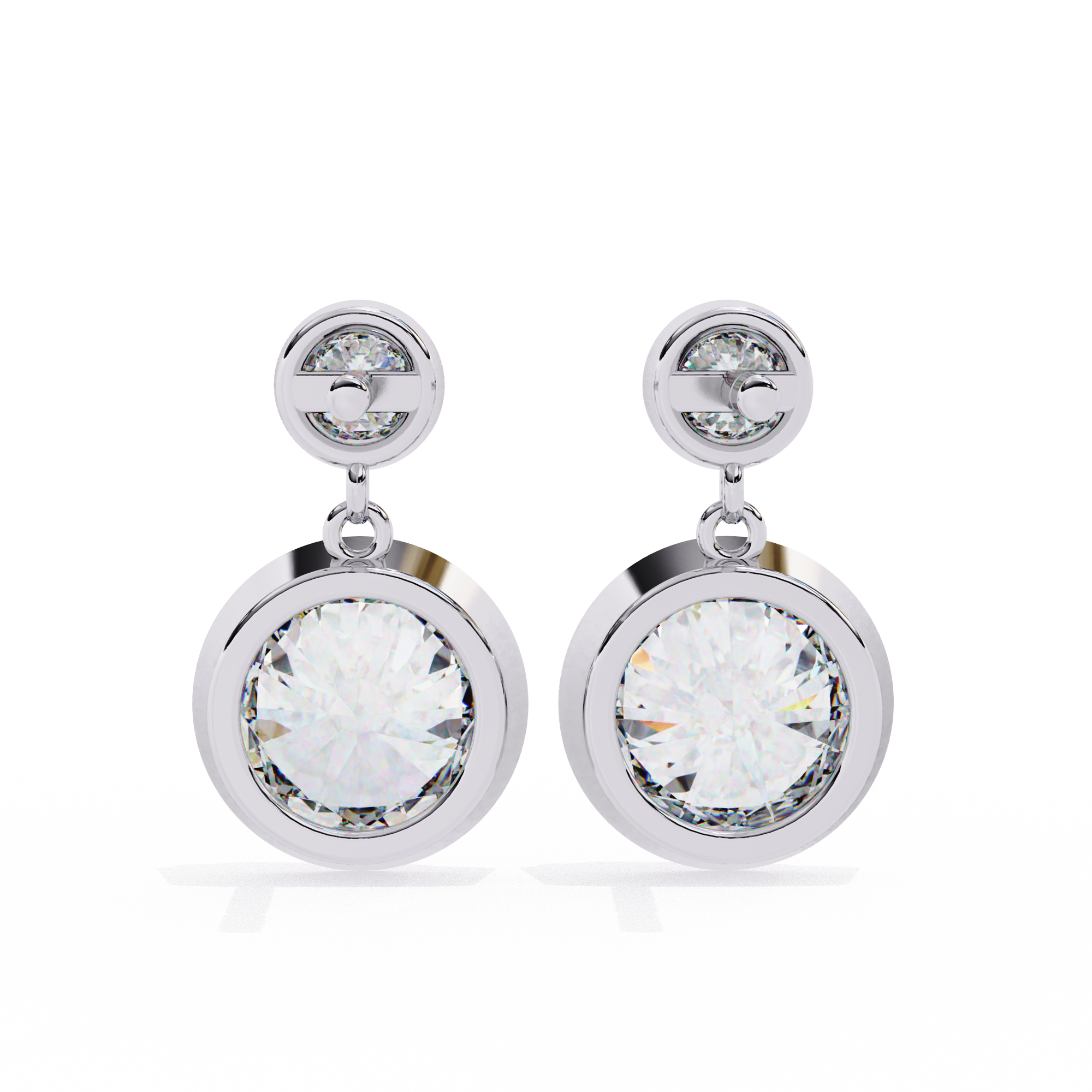 Éblouissant Statement Diamond Stud Earrings — 10k–18k Gold