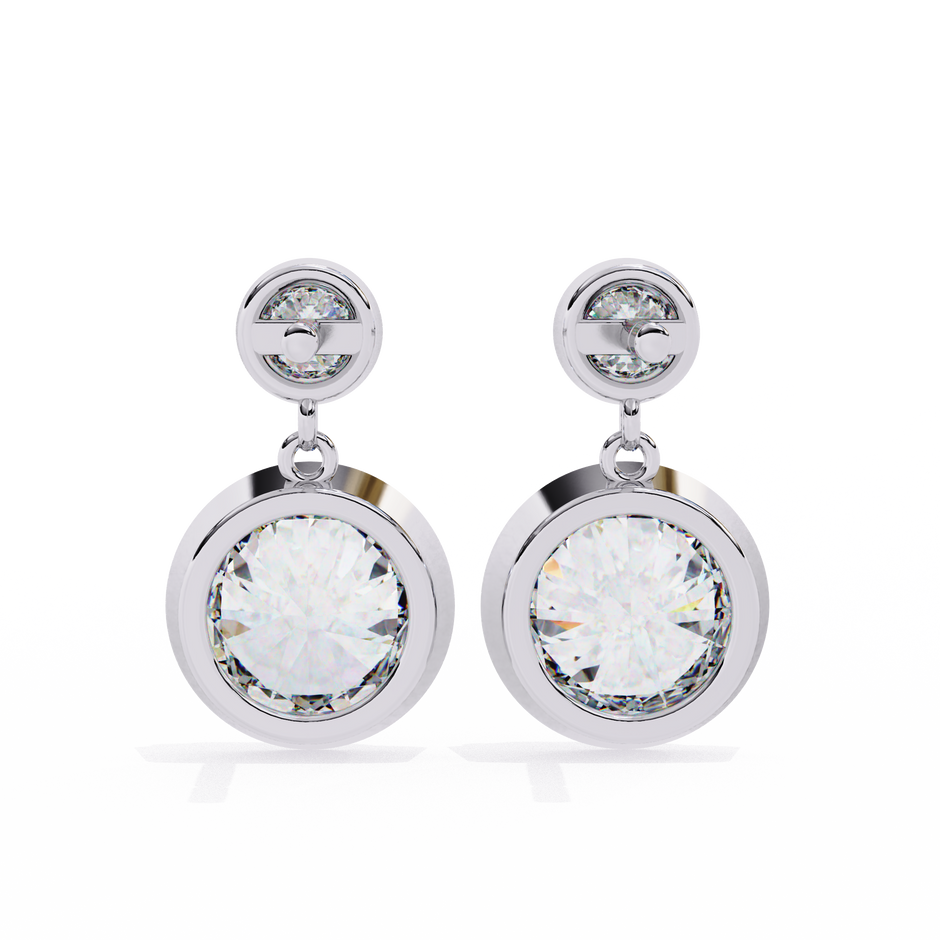 Éblouissant Statement Diamond Stud Earrings — 10k–18k Gold