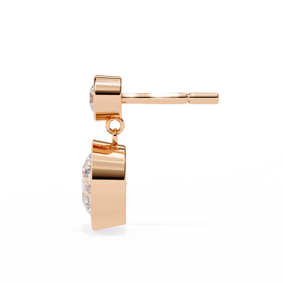 Éblouissant Statement Diamond Stud Earrings — 10k–18k Gold