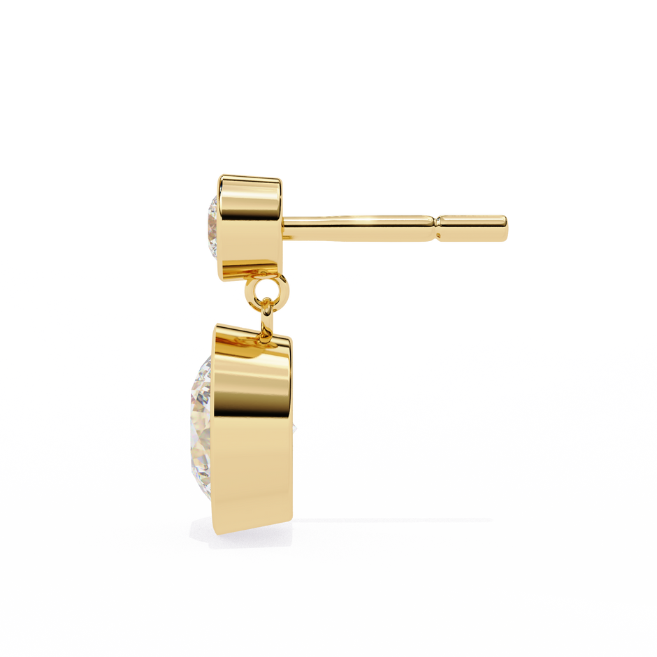 Éblouissant Statement Diamond Stud Earrings — 10k–18k Gold