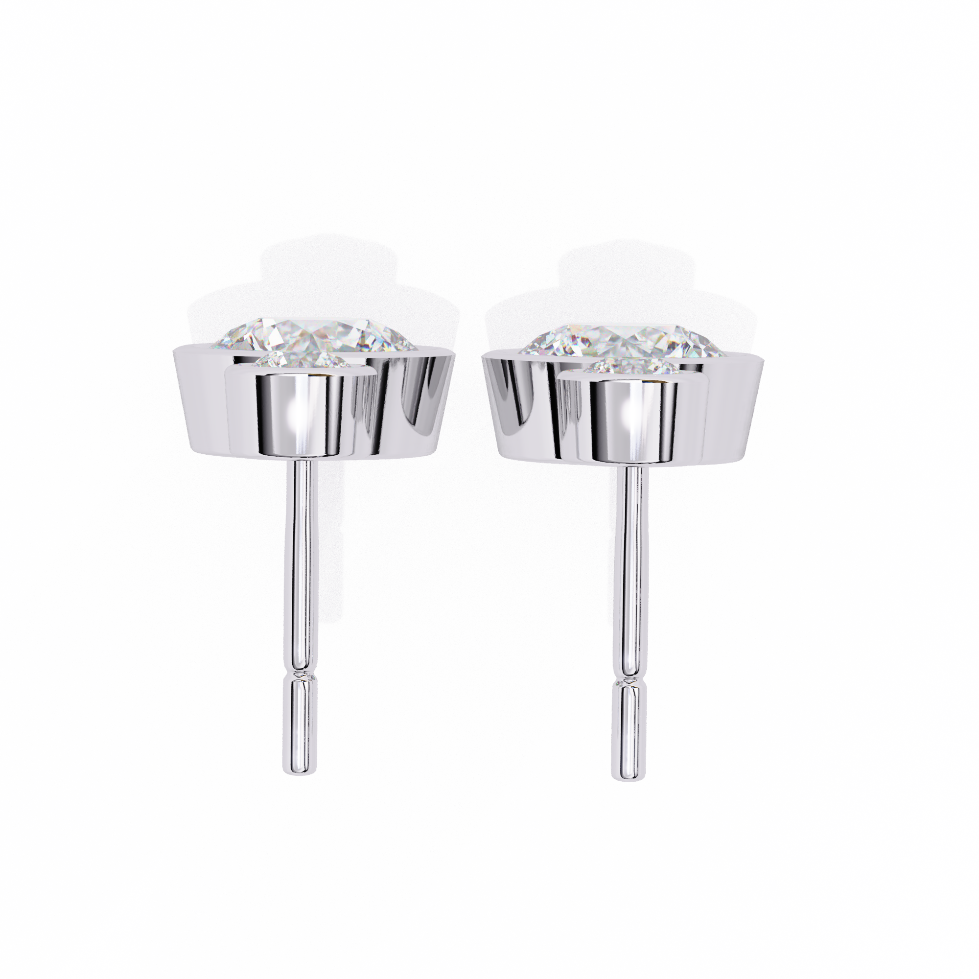 Éblouissant Statement Diamond Stud Earrings — 10k–18k Gold