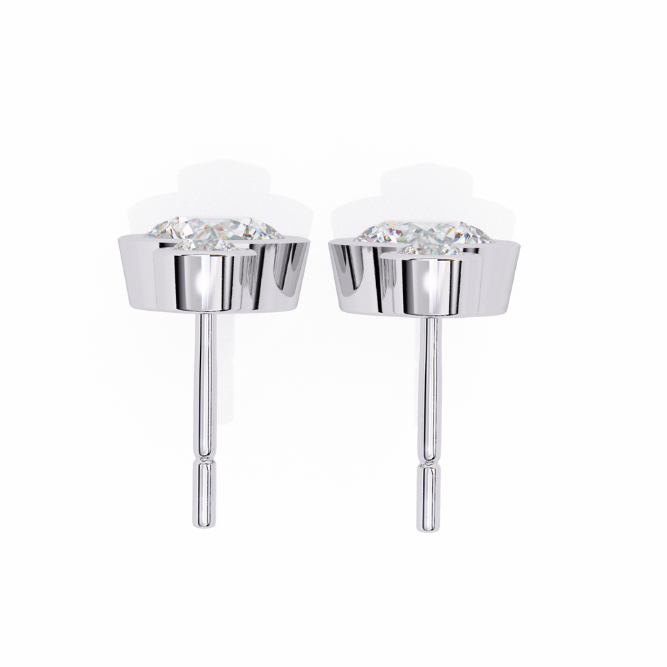 Éblouissant Statement Diamond Stud Earrings — 10k–18k Gold
