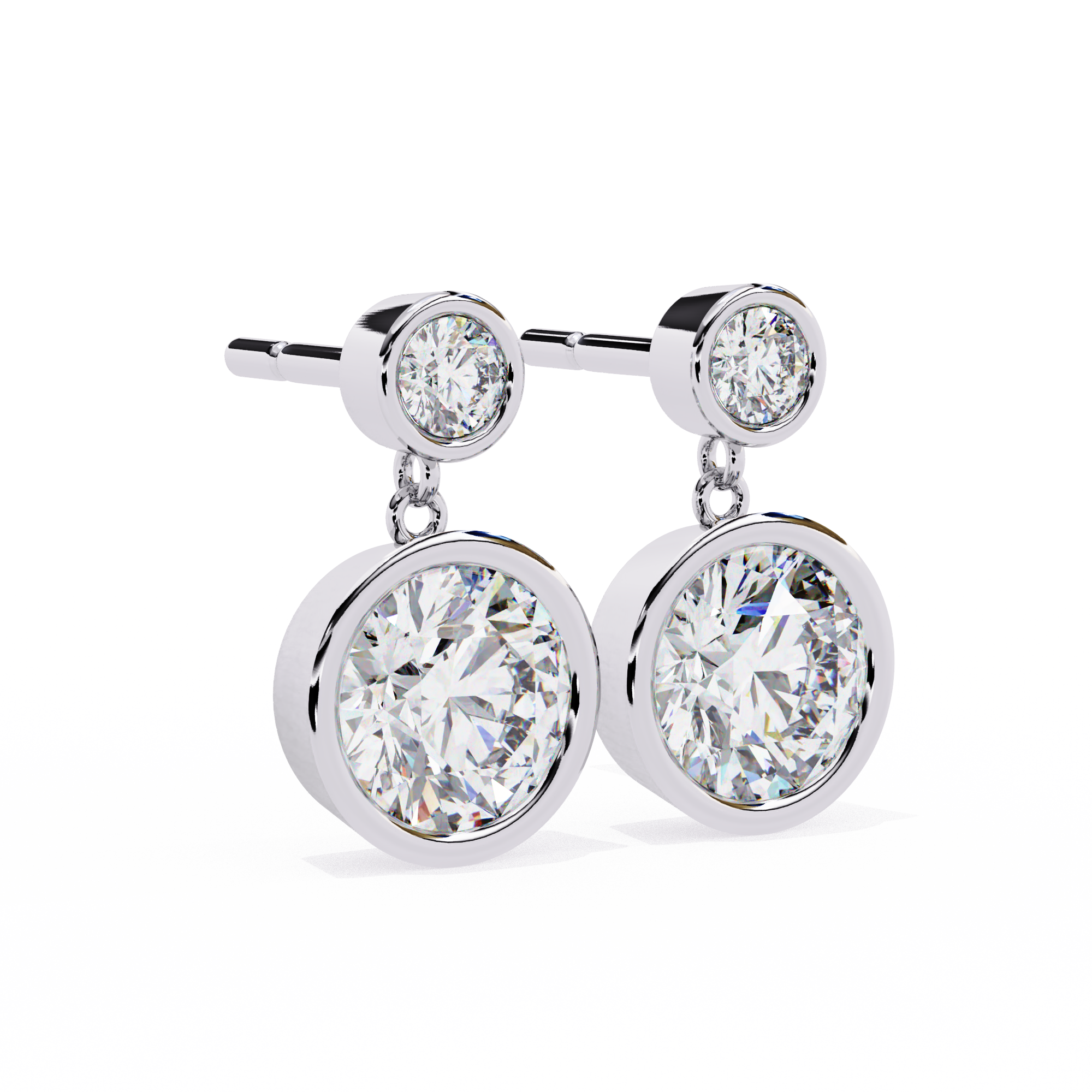 Éblouissant Statement Diamond Stud Earrings — 10k–18k Gold