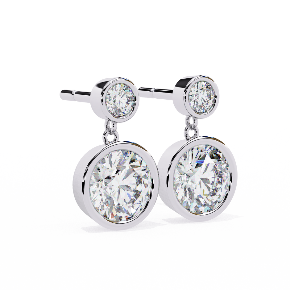 Éblouissant Statement Diamond Stud Earrings — 10k–18k Gold