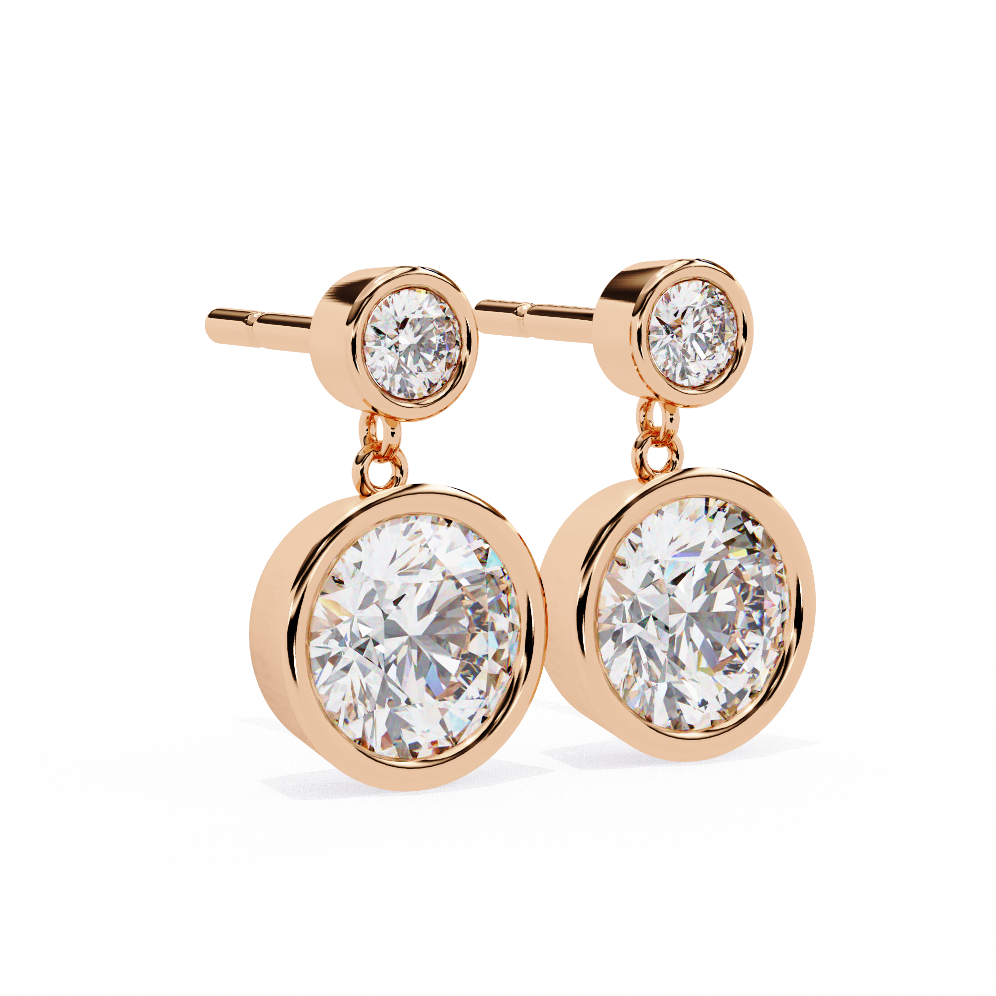 Éblouissant Statement Diamond Stud Earrings — 10k–18k Gold