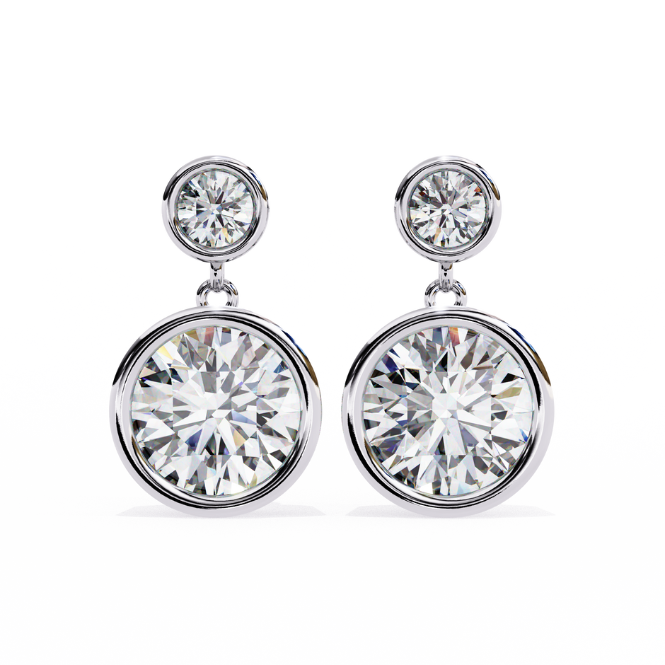 Éblouissant Statement Diamond Stud Earrings — 10k–18k Gold