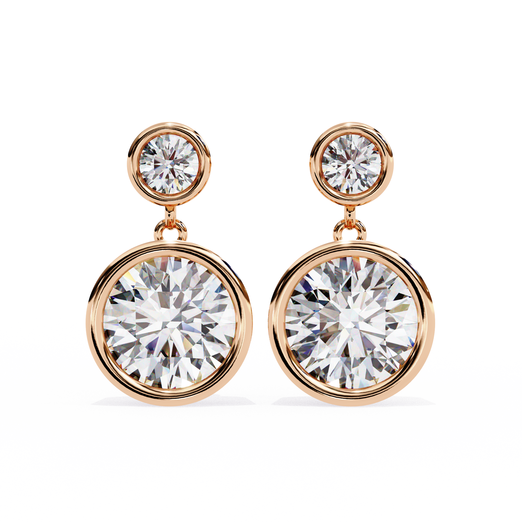 Éblouissant Statement Diamond Stud Earrings — 10k–18k Gold
