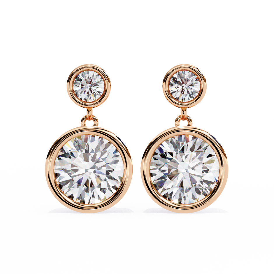 Éblouissant Statement Diamond Stud Earrings — 10k–18k Gold