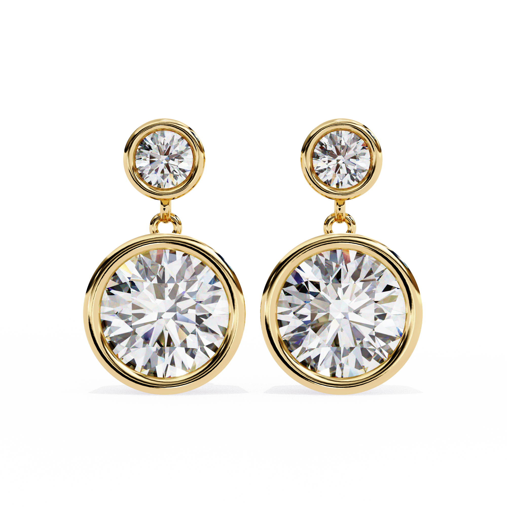 Éblouissant Statement Diamond Stud Earrings — 10k–18k Gold