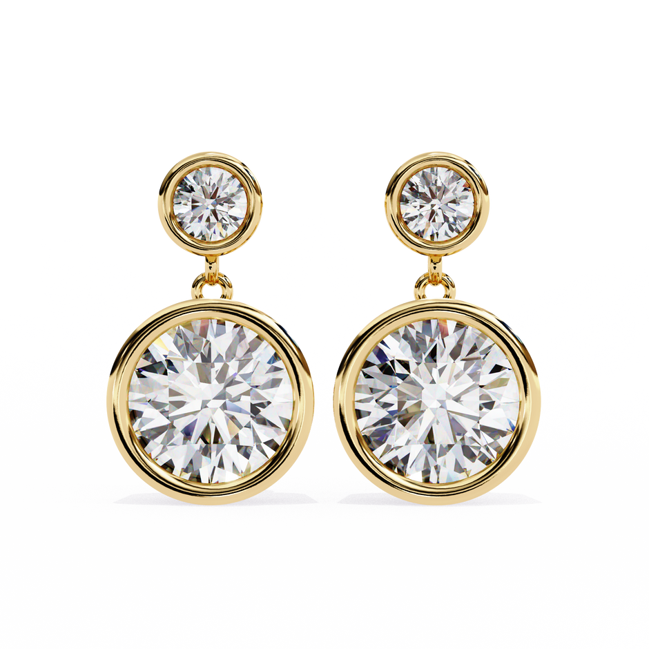 Éblouissant Statement Diamond Stud Earrings — 10k–18k Gold