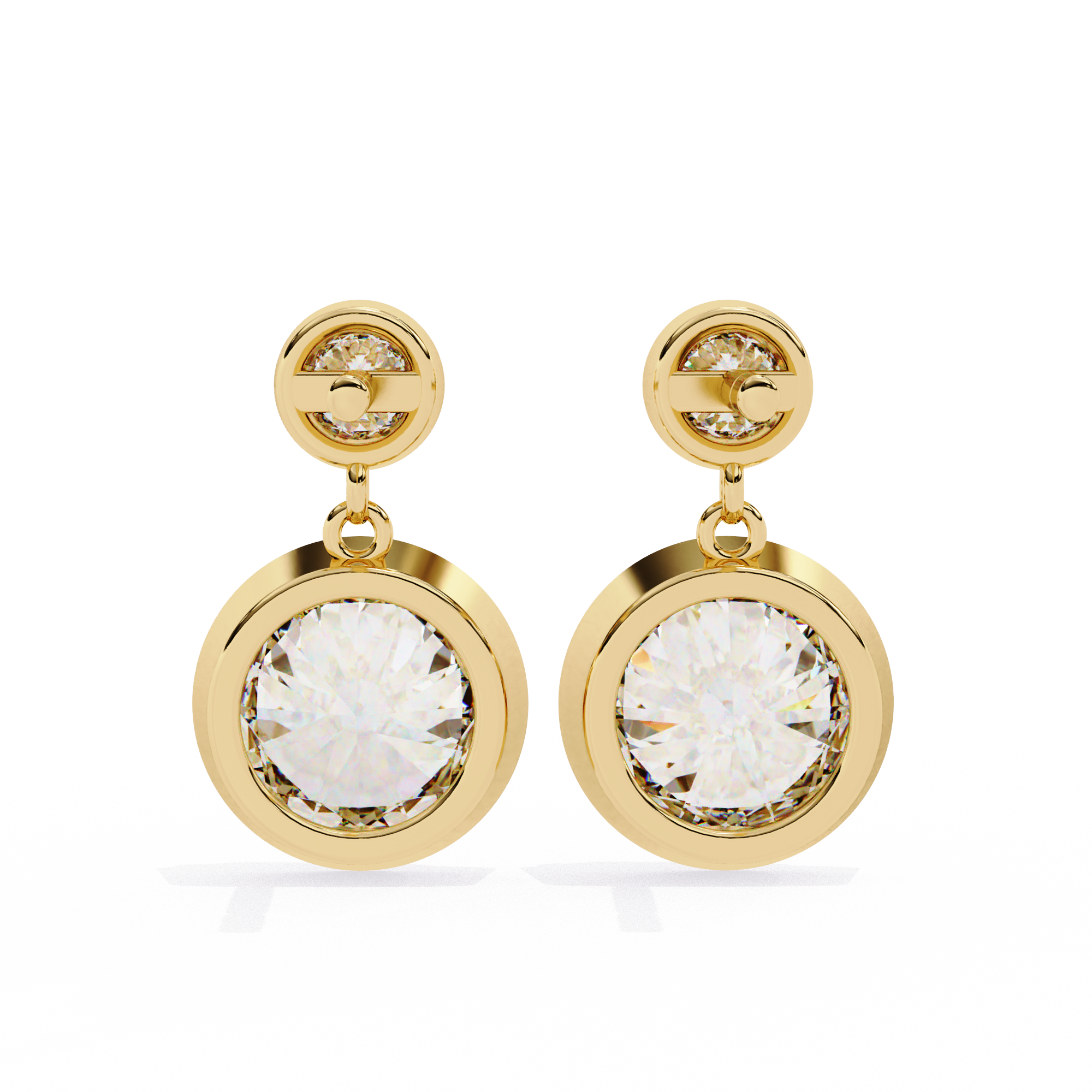 Éblouissant Statement Diamond Stud Earrings — 10k–18k Gold