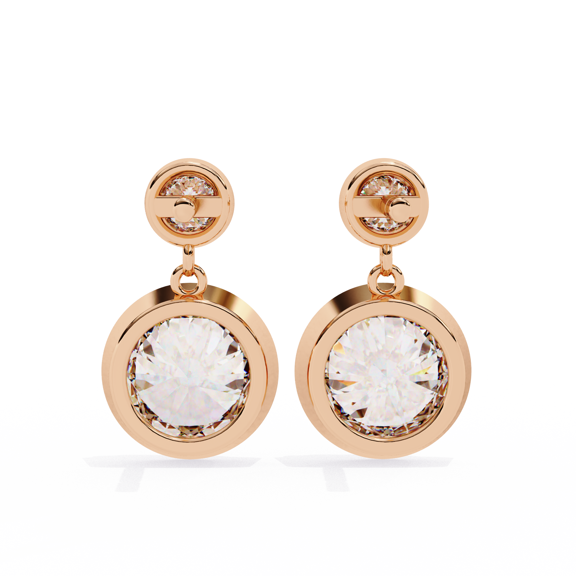Éblouissant Statement Diamond Stud Earrings — 10k–18k Gold