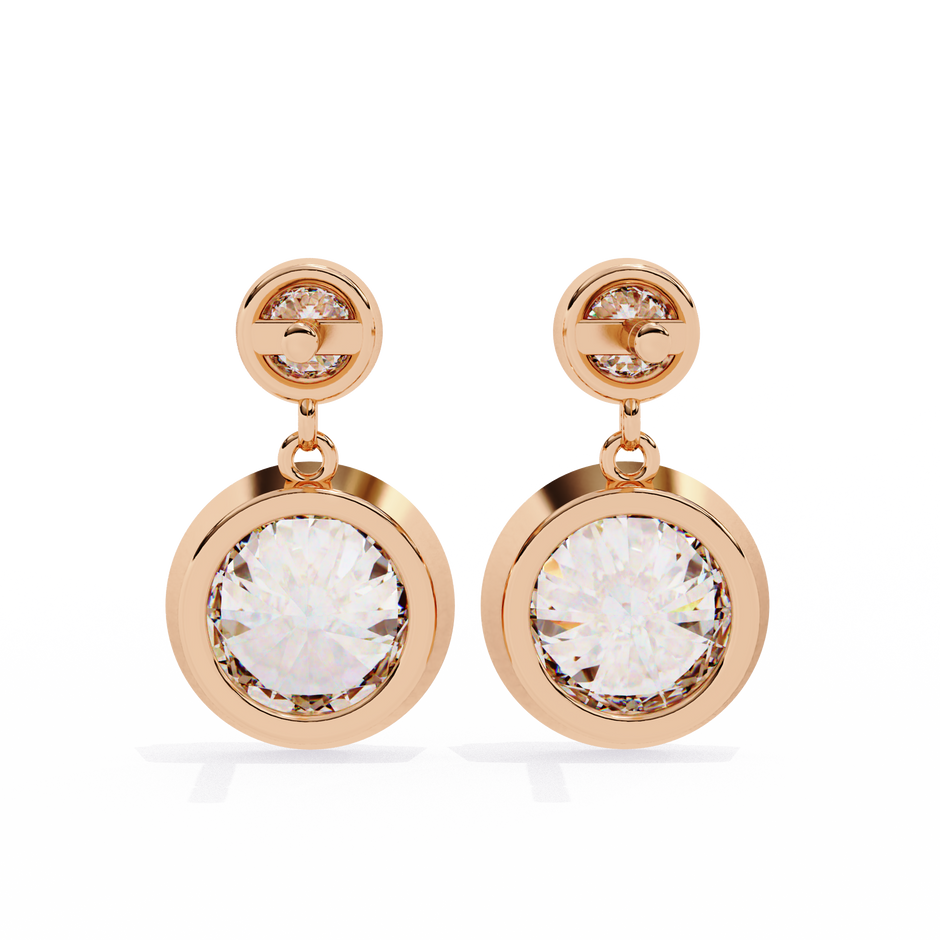 Éblouissant Statement Diamond Stud Earrings — 10k–18k Gold