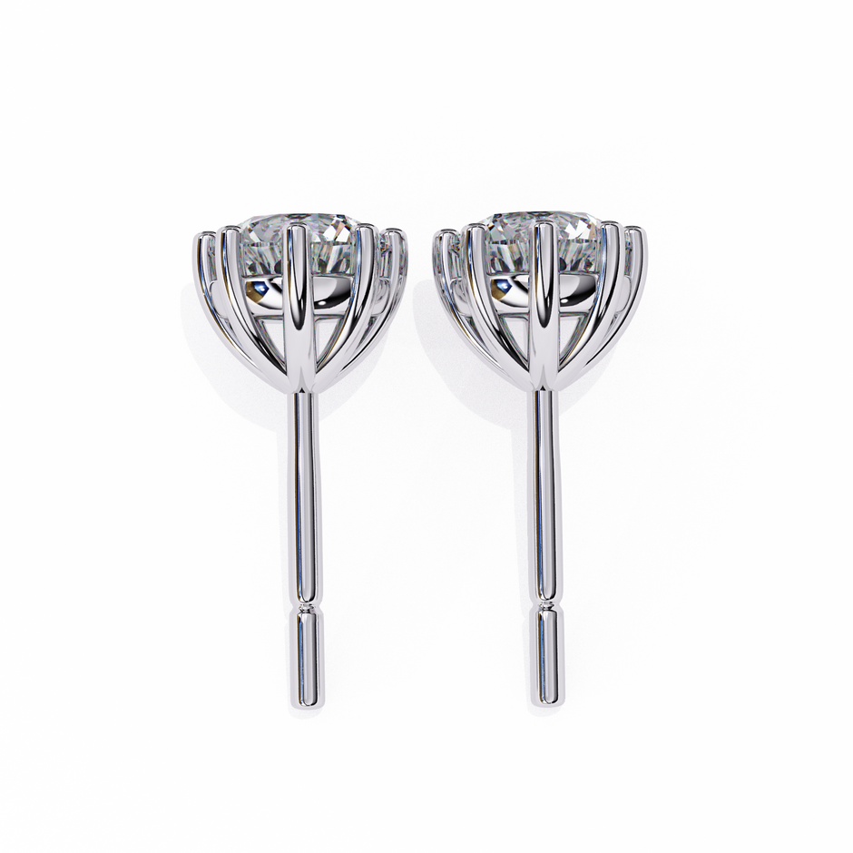 Diamantaire Pear Drop Diamond Stud Earrings — 10k–18k Gold
