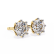 Diamantaire Pear Drop Diamond Stud Earrings — 10k–18k Gold