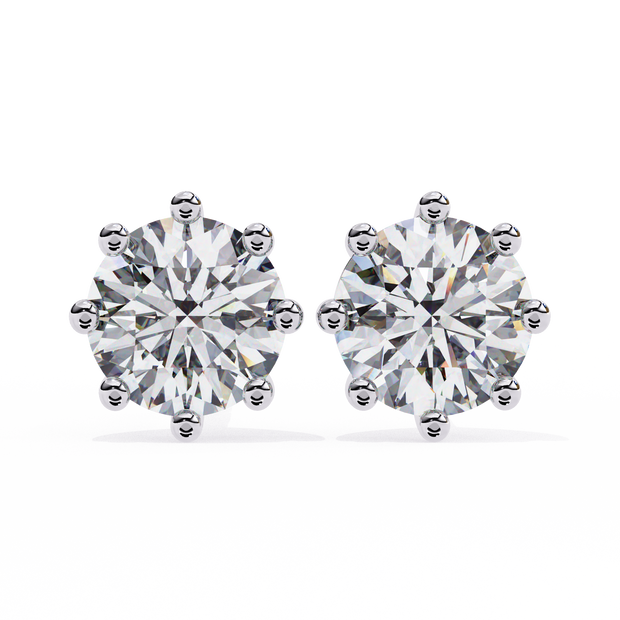 Diamantaire Pear Drop Diamond Stud Earrings — 10k–18k Gold