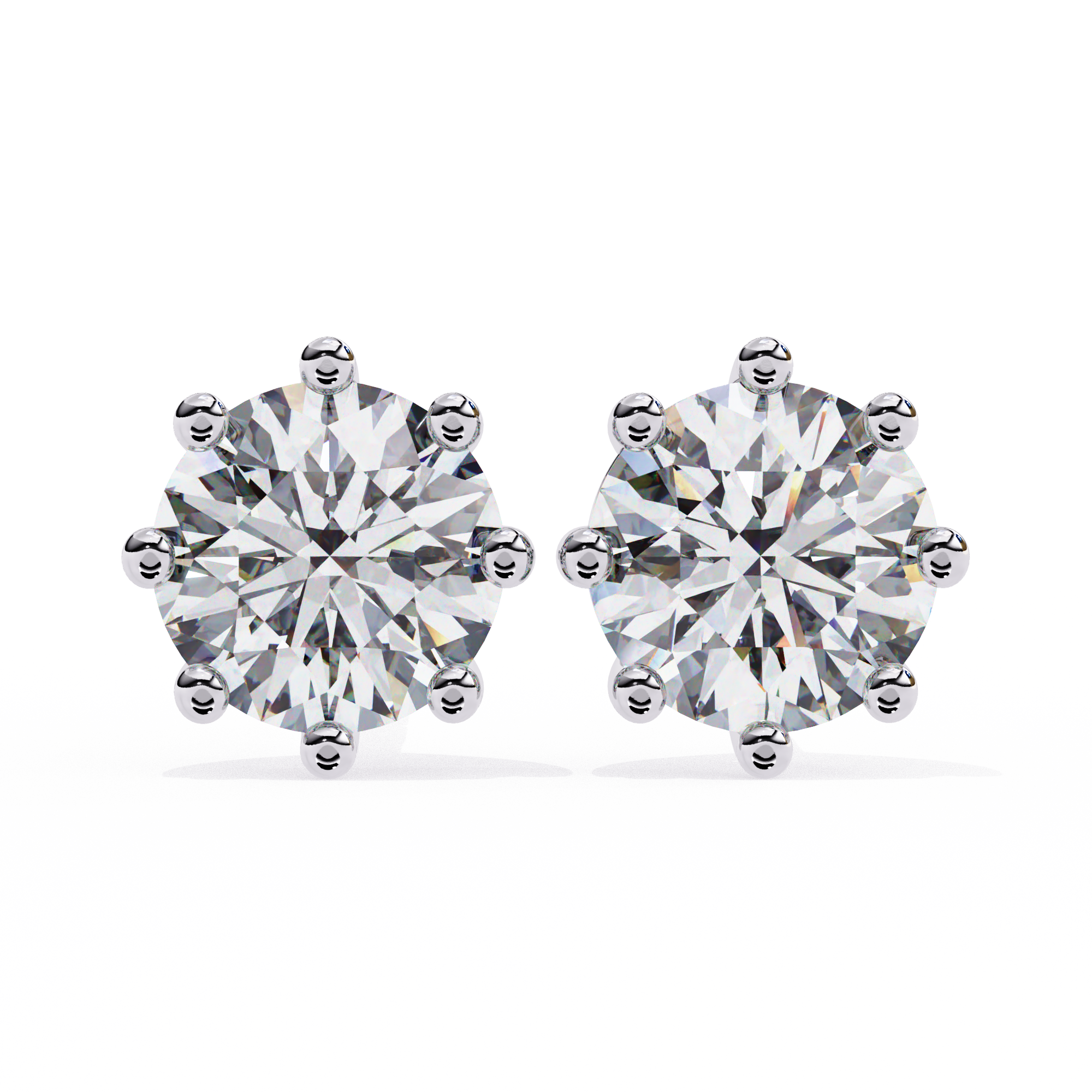 Diamantaire Pear Drop Diamond Stud Earrings — 10k–18k Gold