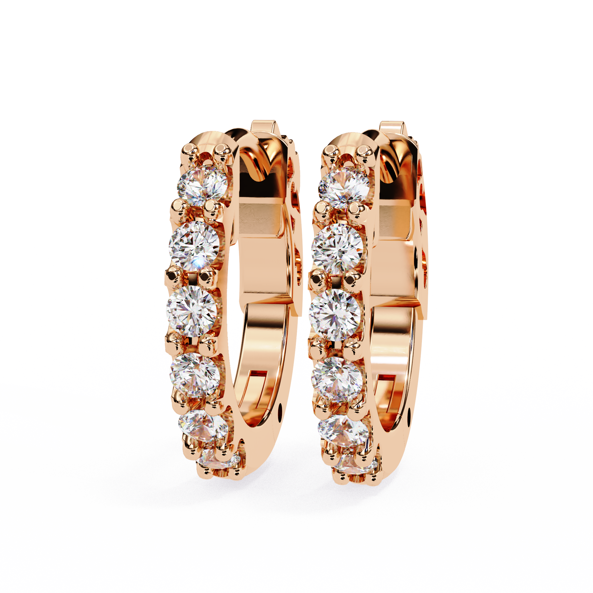 Finesse Brilliant Petite Diamond Stud Earrings — 10k–18k Gold