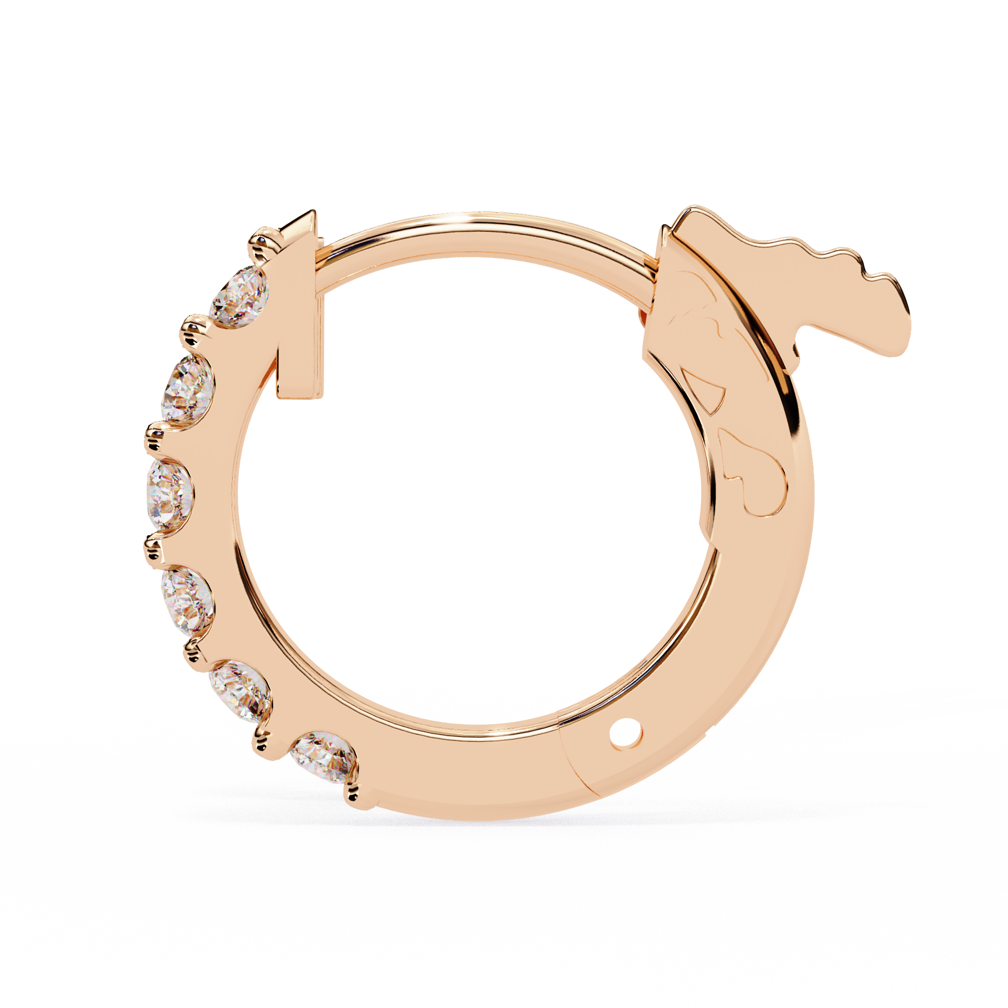 Finesse Brilliant Petite Diamond Stud Earrings — 10k–18k Gold