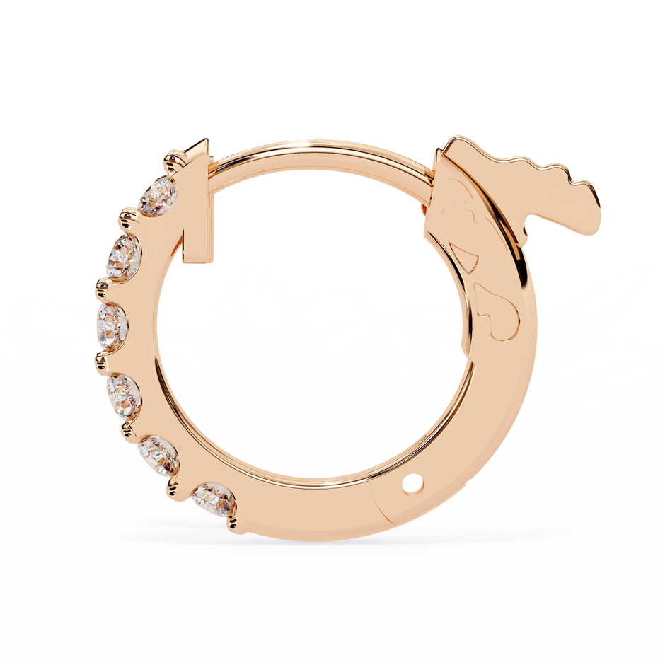 Finesse Brilliant Petite Diamond Stud Earrings — 10k–18k Gold