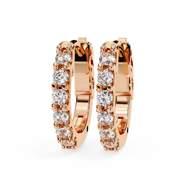 Finesse Brilliant Petite Diamond Stud Earrings — 10k–18k Gold