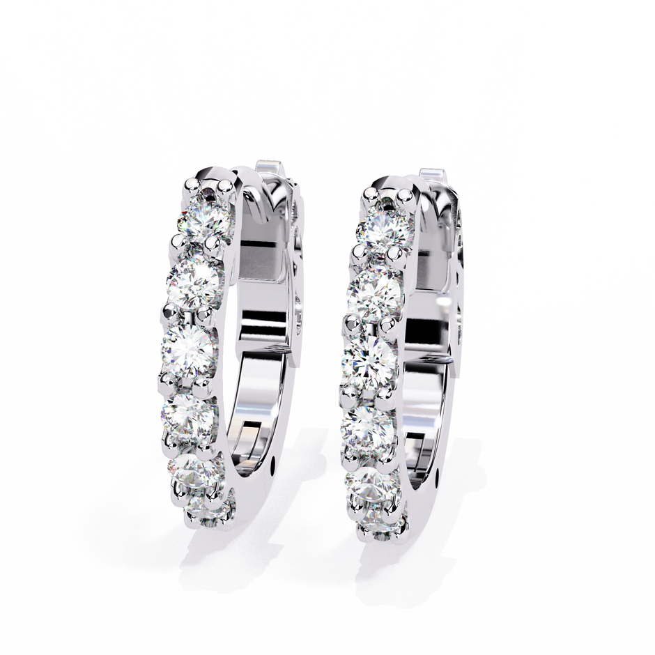 Finesse Brilliant Petite Diamond Stud Earrings — 10k–18k Gold