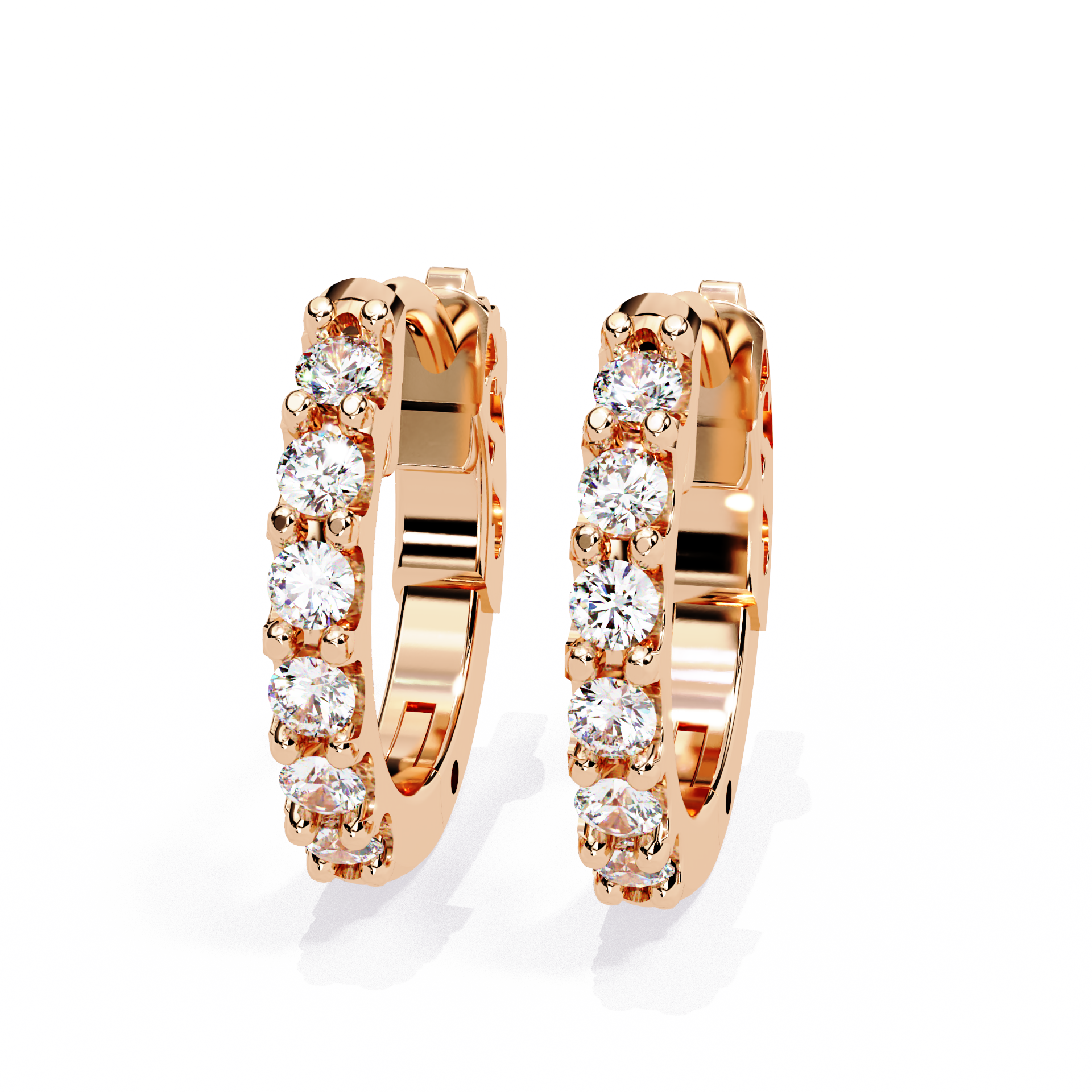 Finesse Brilliant Petite Diamond Stud Earrings — 10k–18k Gold