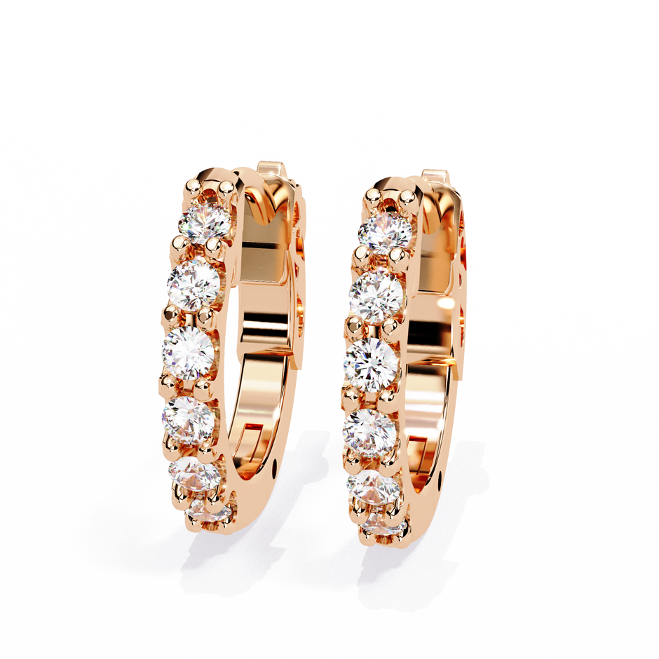 Finesse Brilliant Petite Diamond Stud Earrings — 10k–18k Gold