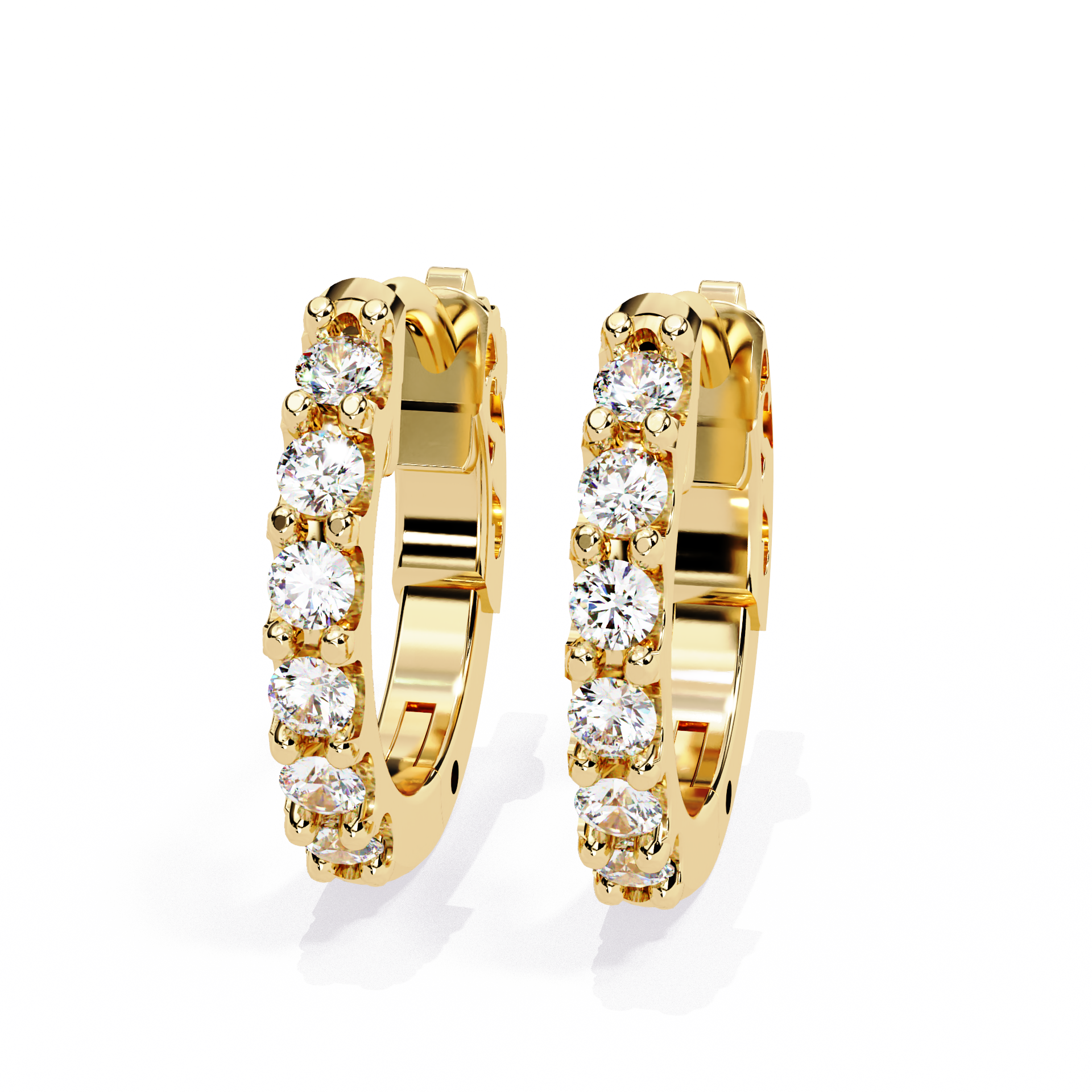 Finesse Brilliant Petite Diamond Stud Earrings — 10k–18k Gold