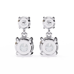 Radiance Bezel Diamond Stud Earrings — 10k–18k Gold
