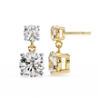 Radiance Bezel Diamond Stud Earrings — 10k–18k Gold