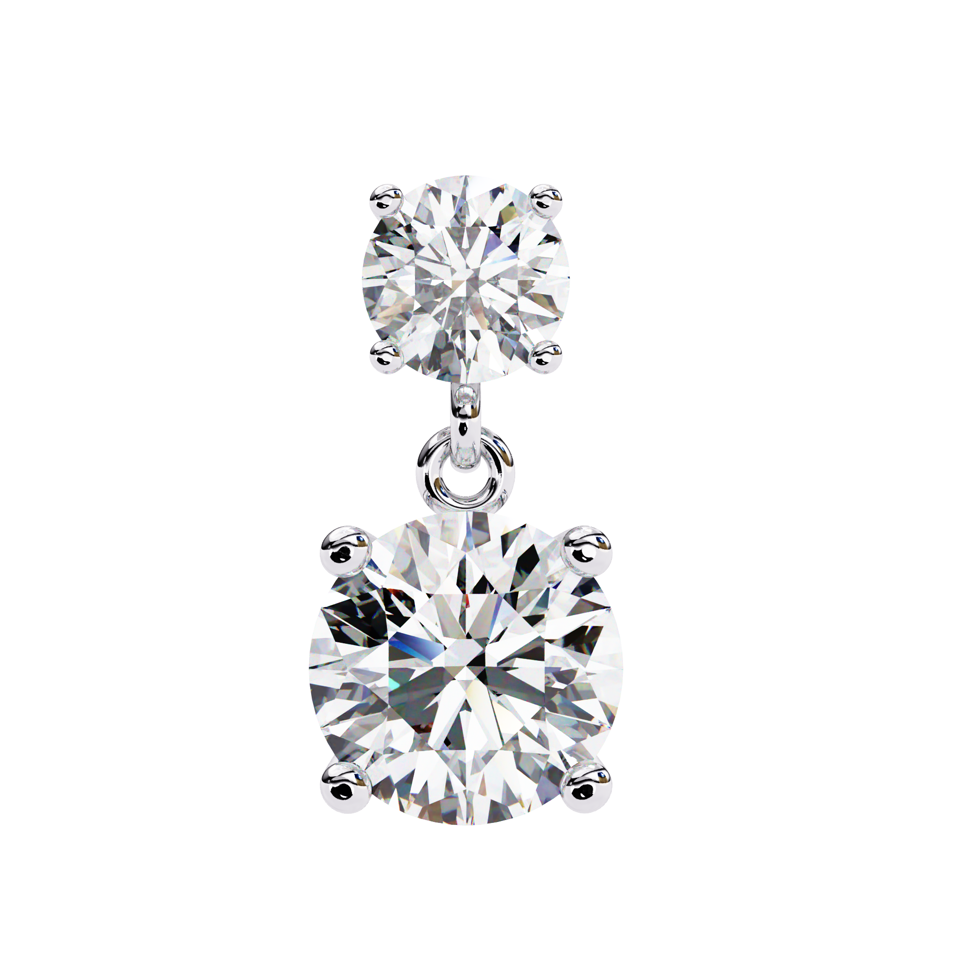 Radiance Bezel Diamond Stud Earrings — 10k–18k Gold